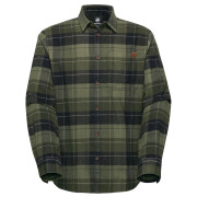 Pánska košeľa Mammut Trovat Longsleeve Shirt Men zelená/čierna 40299 marsh-black