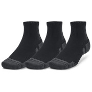 Sada ponožiek Under Armour Performance Tech 3pk Qtr čierna Black / Black / Jet Gray