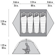 Turistický stan MSR Elixir 4 Tent