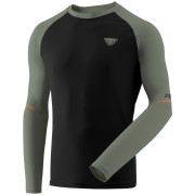 Pánske tričko Dynafit Alpine Pro M L/S Tee čierna/zelená 0913 - black out SAGE/5290