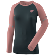 Dámske tričko Dynafit Alpine Pro W L/S Tee čierna/ružová blueberry MOKAROSA/6240