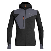 Pánska mikina Salewa Puez 2 Dry M L/S Hood Fz Tee čierna BlackOutMelange/