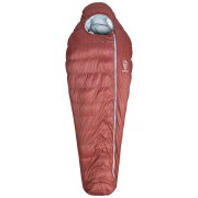 Páperový spacák Patizon D 290 S (156-170 cm) červená/sivá Red / Silver