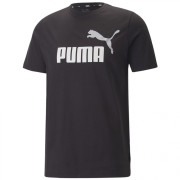 Pánske tričko Puma ESS+ 2 Col Logo Tee čierna Black