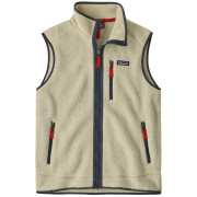 Pánska vesta Patagonia Men's Retro Pile Fleece Vest béžová Pelican w/Smolder Blue