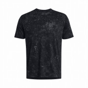 Pánske funkčné tričko Under Armour Rush Energy Print SS čierna Black/Black