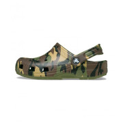 Detské papuče Crocs Classic Camouflage Clog Army Green/Multi