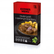 Hotové jedlo Expres menu KM Hovädzí guláš s pečenými zemiakmi