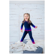 Detské funkčné tričko WAMU Mozaika purple