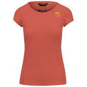 Dámske tričko Karpos Loma W Jersey červená Hot Coral/Vintage Indigo/Cloud