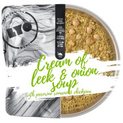 Dehydrované jedlo Lyo food Cream of Leek & Onion Soup with Pecorino Romano and Chickpeas
