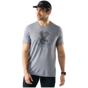 Pánske funkčné tričko Smartwool Men's Moose Mode Active Short Sleeve Gra