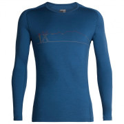 Pánske triko Icebreaker Mens 200 Oasis Deluxe Raglan LS Crewe Single Line Ski