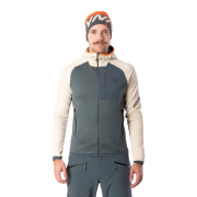 Pánska funkčná mikina Dynafit Radical Wool Hooded Jkt M sivá/biela 7961 - overcast/0720