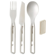 Súprava príborov Sea to Summit Detour Stainless Steel Cutlery Set 3 Piece strieborná Stainless Steel Grey