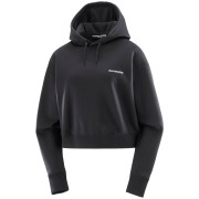 Dámska mikina Salomon Short Hoodie čierna Deep Black