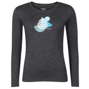 Dámske funkčné tričko Progress Hela "Cone" sivá šedý melír