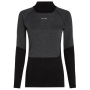 Dámske funkčné tričko Icebreaker Women Mer 200 Oasis+ LS High Neck čierna/sivá Blk/Jtht/Und/Cb