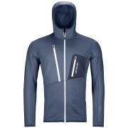 Pánska mikina Ortovox Fleece Grid Hoody M 2023 tmavomodrá NightBlue