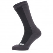 Nepremokavé ponožky SealSkinz Starston čierna/sivá