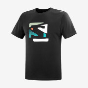 Pánske tričko Salomon Outlife Graphic Disrupted Logo Ss Tee M