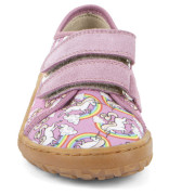 Detské tenisky Frodo Barefoot canvas White/Pink