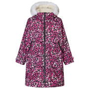 Detský nepremokavý kabát Regatta Junior Waterproof Changing Robe Pro Pink ružová ExPinkLeop