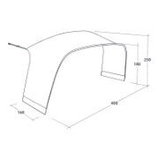 Prístavok ku stanu Outwell Wakefield XL Tent Connector