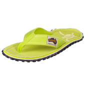 Dámské žabky Gumbies Islander Flip Flop Lime Turtle