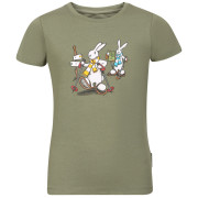 Detské tričko Alpine Pro Bobbo Oil Green svetlozelená OIL GREEN