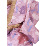 Dievčenská zimná bunda Reima Muurame Grey Pink