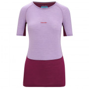 Dámske funkčné tričko Icebreaker Women 125 ZoneKnit™ SS Crewe ružová/fialová Purple Gaze/Go Berry/Cb