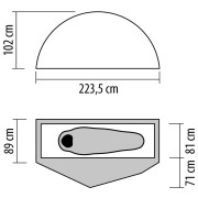 Turistický stan NEMO Equipment Dragonfly OSMO 1P