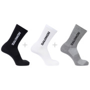 Ponožky Salomon Everyday Lite Crew 3-Pack čierna/sivá White / Black / Frost Gray