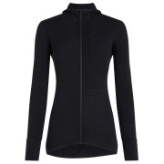 Dámska funkčná mikina Icebreaker Women Merino Blend 200 RealFleece™ Descender LS Zip Hoodie čierna Black