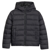 Detská bunda 4F Down Jacket U0704 čierna DEEP BLACK