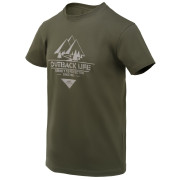 Pánske tričko Helikon-Tex T-Shirt (Outback Life) zelená Taiga Green