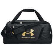 Športová taška Under Armour Undeniable 5.0 Duffle MD čierna/zlatá Black Medium Heather / Black / Metallic Gold