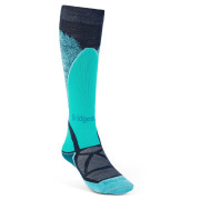 Podkolienky Bridgedale Ski Midweight Women's modrá/svetlo modrá dark denim/aqua/212