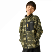 Detská funkčná mikina Regatta Junior Frankie Warm Fleece Bark Green Camo