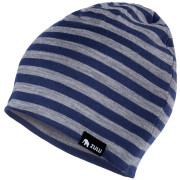 Čiapka Zulu Cap Merino sivá/modrá narrow stripes blue-grey