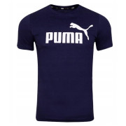 Pánske tričko Puma ESS Logo Tee tmavomodrá Blue