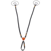 Slučka Camp X-Gyro Leash - 85/129 Cm čierna/oranžová