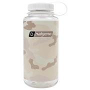 Fľaša Nalgene Wide Mouth Camo Print 1000 ml biela Clear/White Camo