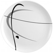 Tanier Brunner Dinner plate ø 25 cm White biela/čierna