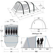 Nafukovací stan Outwell Starhill 5A