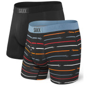 Boxerky Saxx Ultra Boxer Brief Fly 2Pk mix1 Black/Paintroller