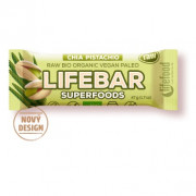 Tyčinka Lifefood Lifebar Plus s chia a pistaciou BIO RAW 47 g