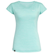 Dámske triko Salewa Puez Melange Dry W S/S Tee - lagoon green melange