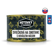 Hotové jedlo Hotovky z plechovky Sviečková na smotane s hovädzím mäsom 400g